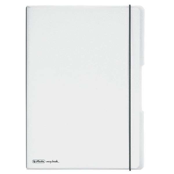 Notebook flex PP A4, 40sheets squared and 40sheets ruled, transparent, punched, microperforation my.bbok
