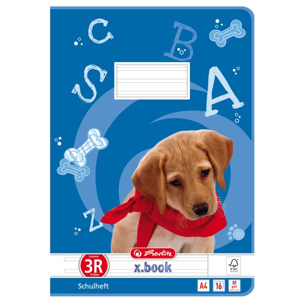 exercise book A4 16 sheets FSC Mix no.03 with margin