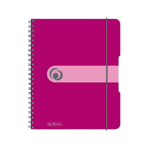 spiral pad A5 to go 80 sheets spezial ruling berry