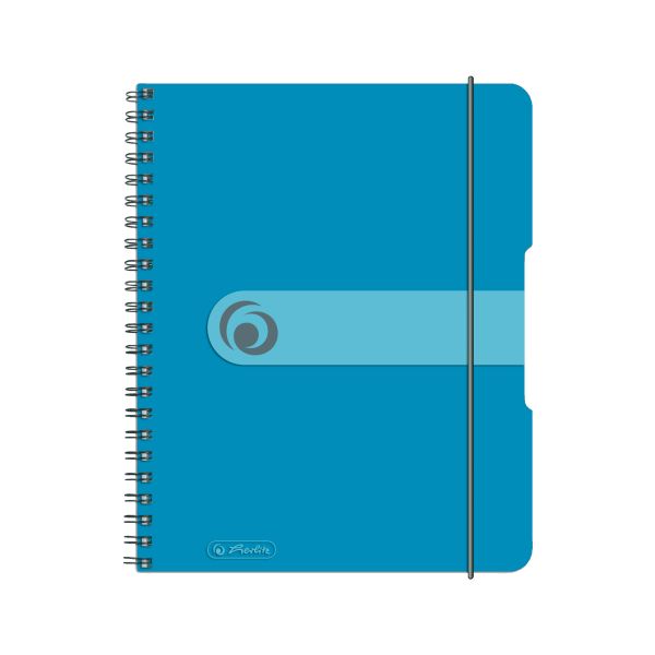 spiral pad A5 to go 80 sheets spezial ruling transp.blue