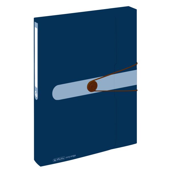 document box recycling PP A4 dark blue