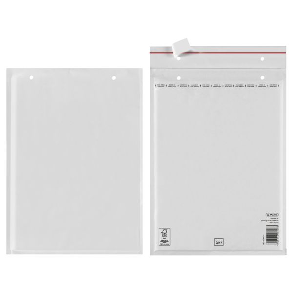 air bubble bag G 25x34 cm peel and seal white FSC Mix