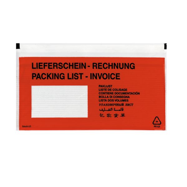 packing list envelope DL self-adhesive 1000 pieces