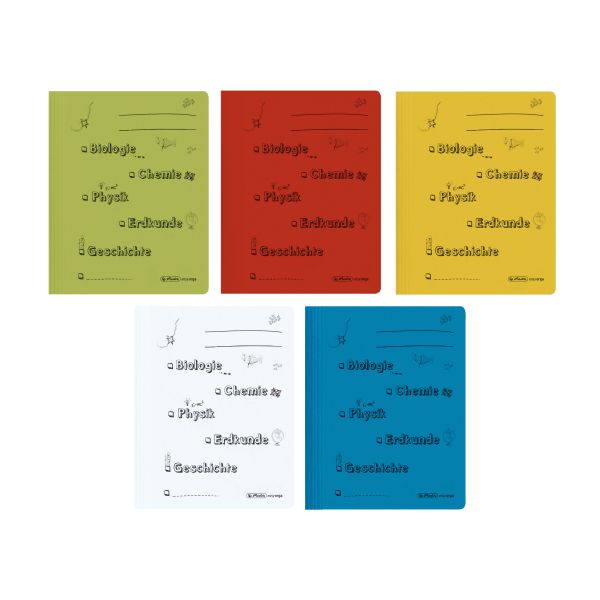 flat file A4 cardboard secondary school assorted 5 pieces