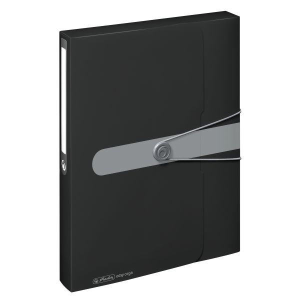 document box A4 PP opaque black