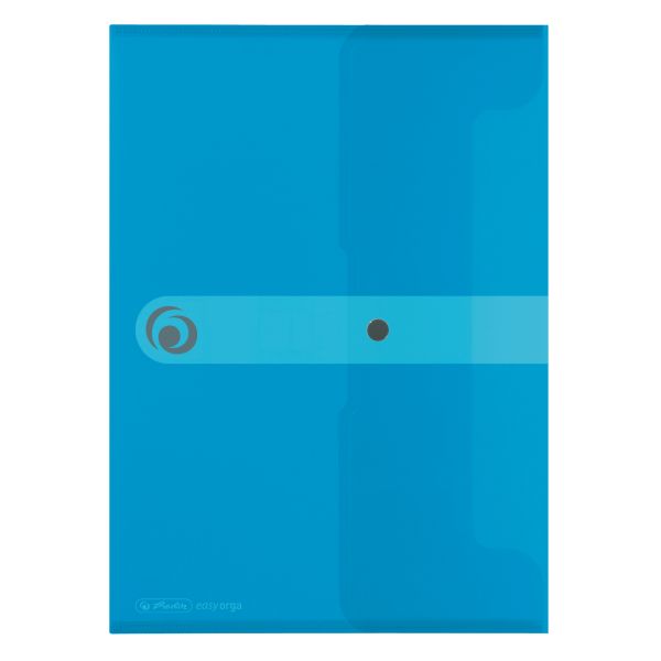document folder PP A4 transparent blue
