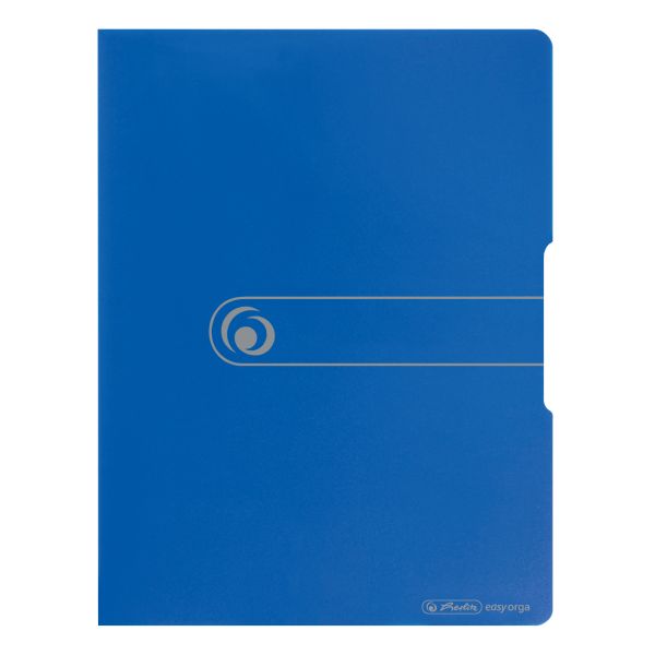 display book PP A4 20 pockets opaque blue