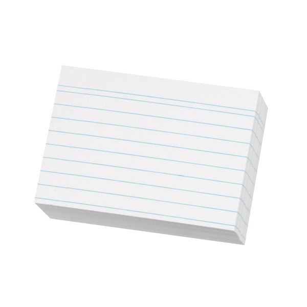 index card A8 ruled white 200 pieces