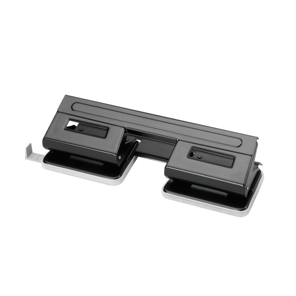 4-hole punch with paper guide black