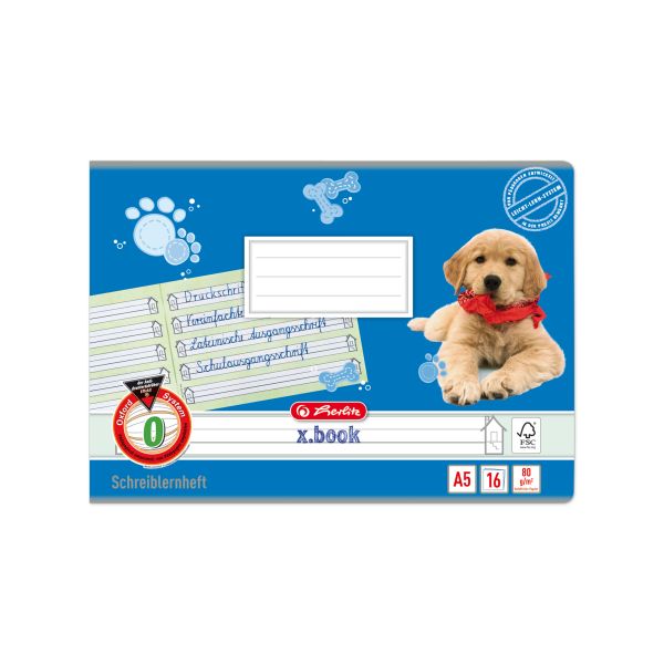 exercise book A5 oblong 16 sheets no.0 FSC Mix