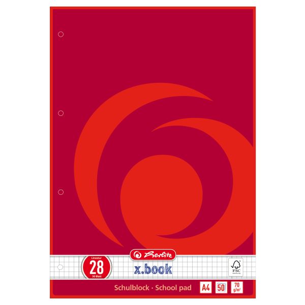 school pad A4 50 sheets FSC Mix no.28 1 design