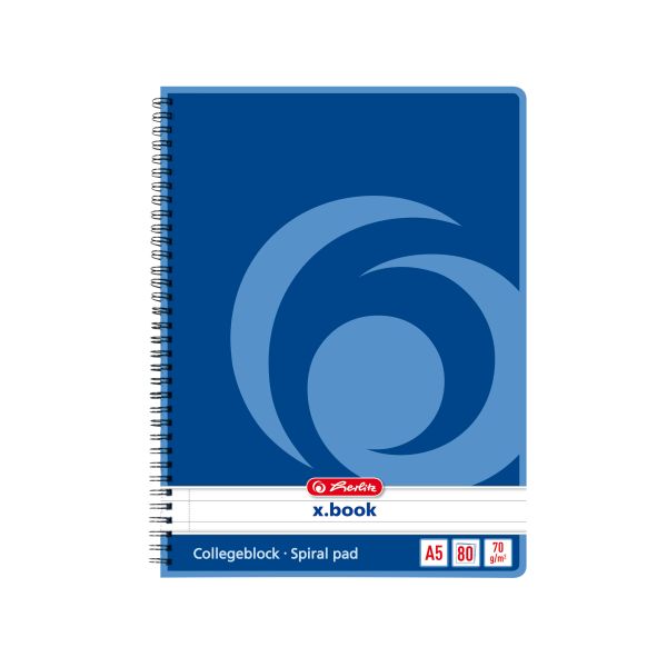 spiral book A5 80 sheets ruled