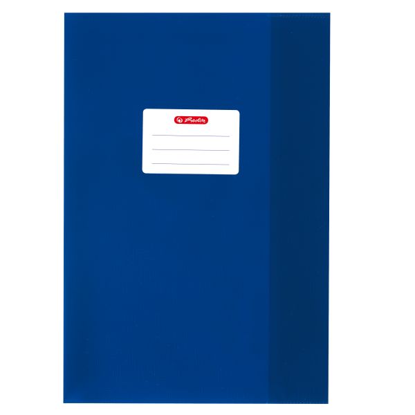 exercise book cover A4 PP structure of bast dark blue