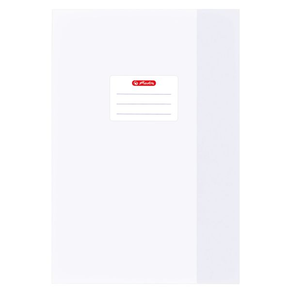 exercise book cover A4 PP structure of bast, white