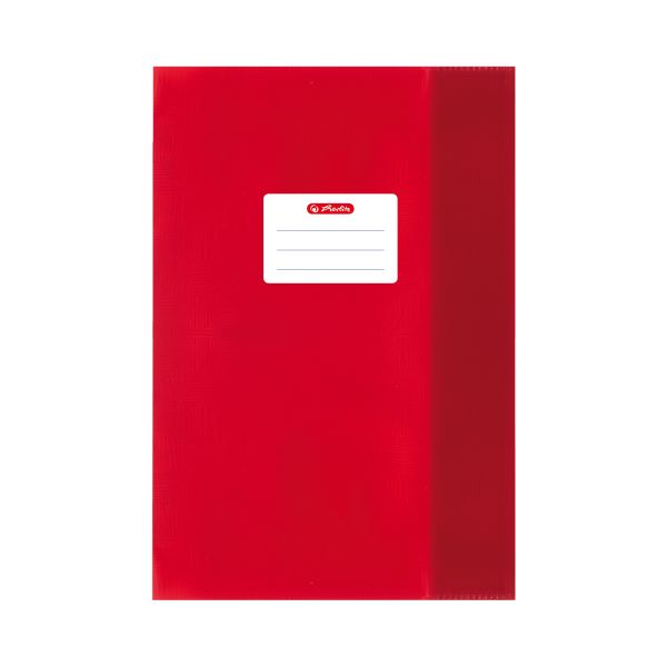 exercise book cover A5 PP structure of bast red
