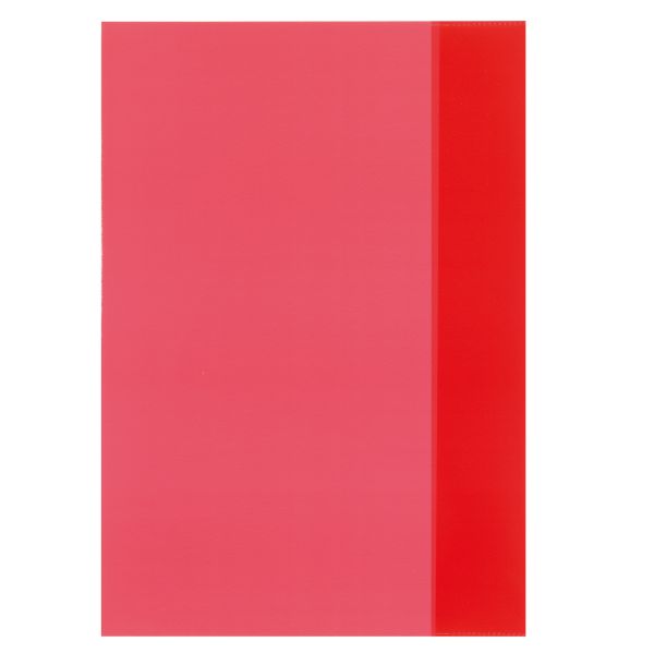 exercise book cover A4 transparent red