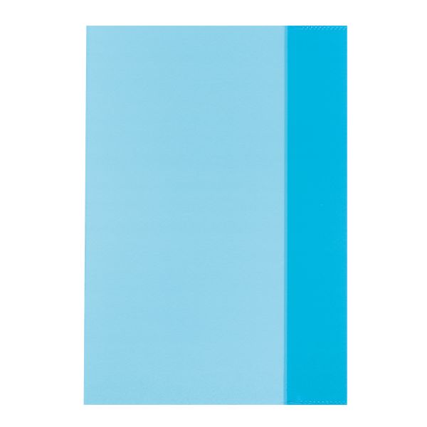 exercise book cover A5 transparent blue