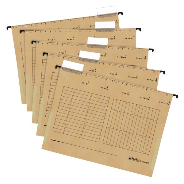 suspension file pocket A4 buff 5 pieces