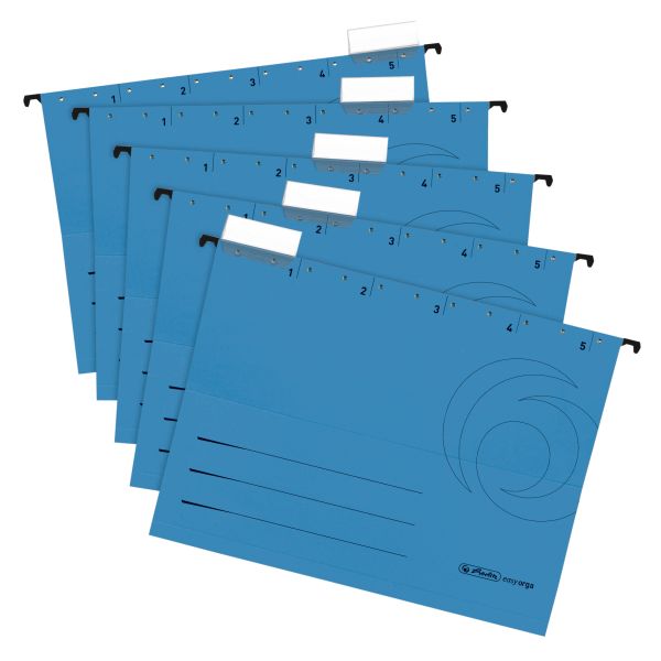 suspension file A4 blue 5 pieces