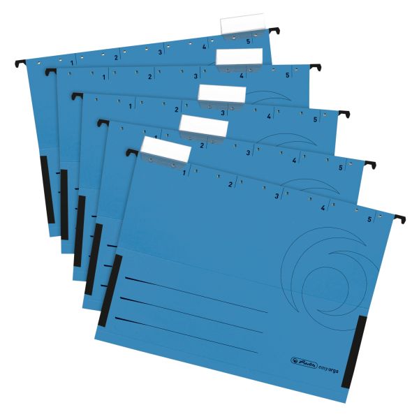 suspension file pocket A4 blue 5 pieces