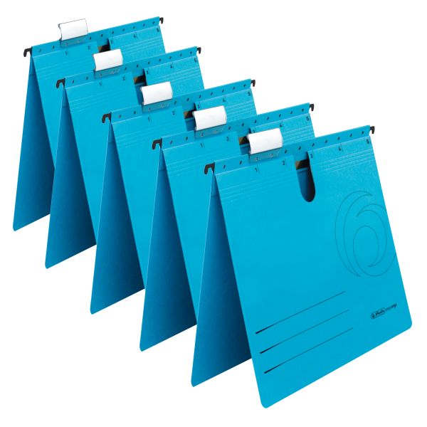hanging file A4 blue 5 pieces