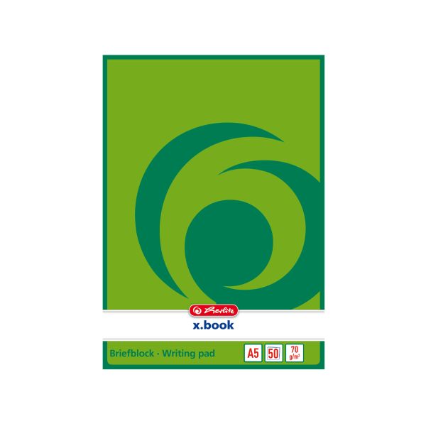 writing pad A5 50 sheets blank