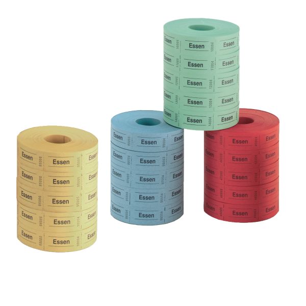 luncheon vouchers 5 x 1000 tear-offs consecutively numbered 5 rolls