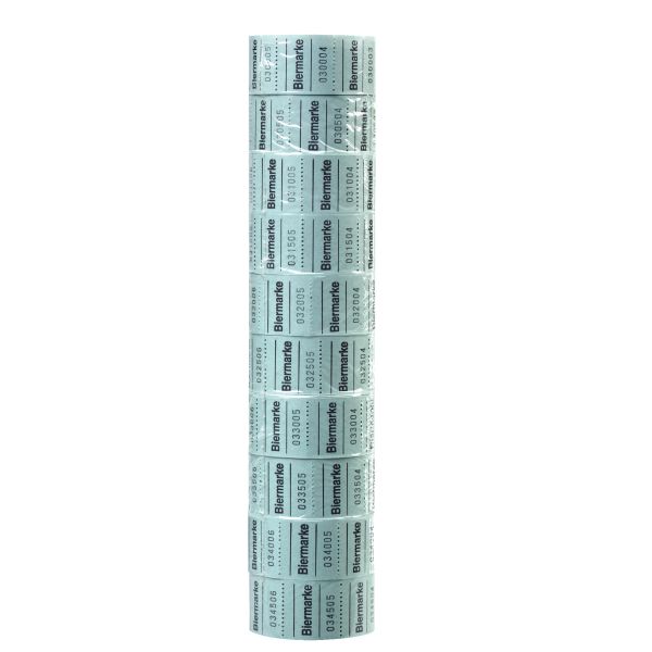 beer coupons 10 x 500 tear-offs consecutively numbered 10 pieces