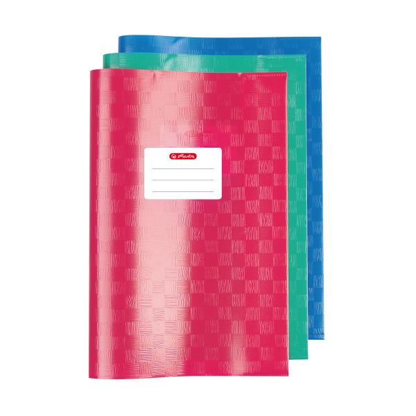 exercise book cover A4 structure of bast assorted colours 3 pieces