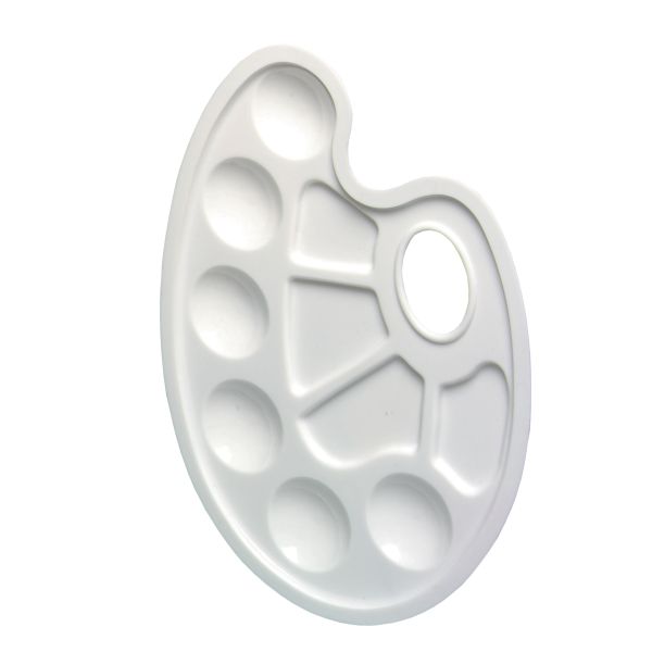 mixed pallet with grip hole white 23.5x17 cm