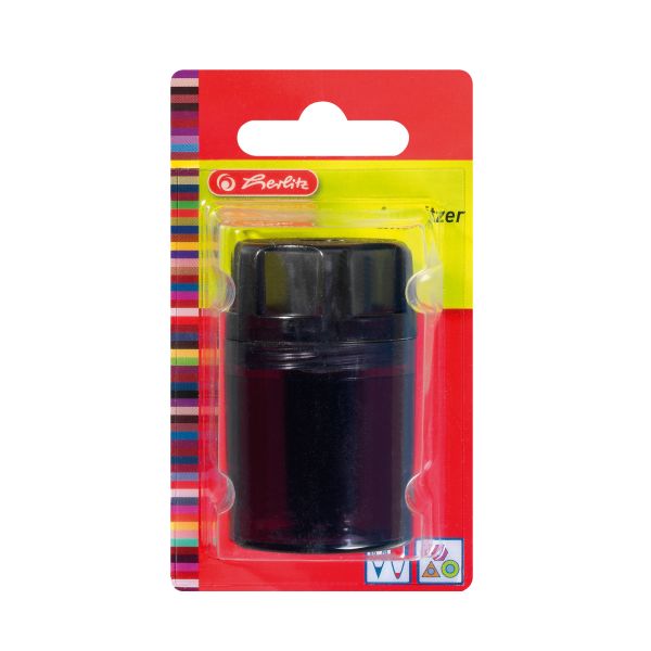 canister sharpener round, assorted colours