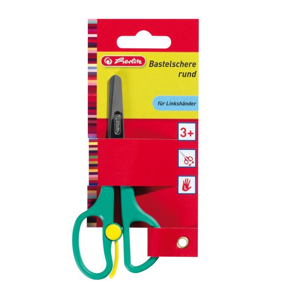 craft scissors round left-handers cutting aid assorted colours