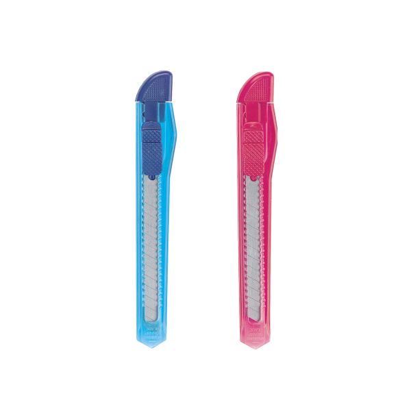 cutter translucent assorted colours with snap off blade