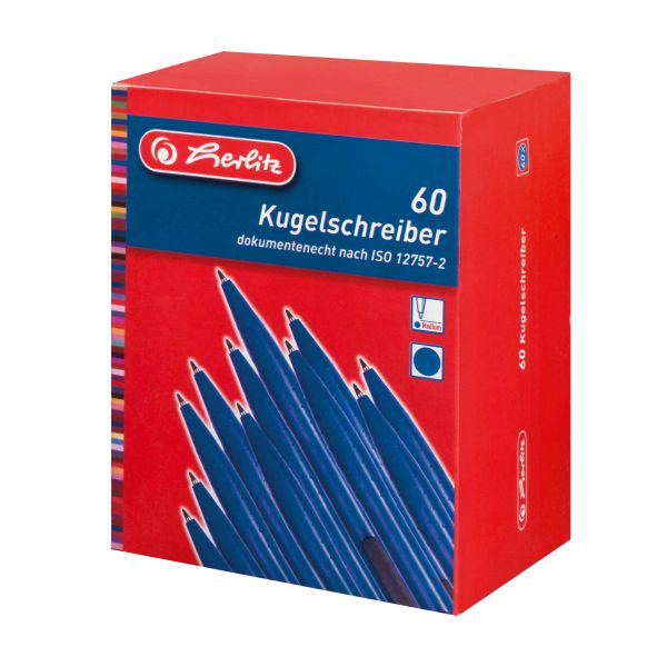 ballpoint pen blue 60 pieces