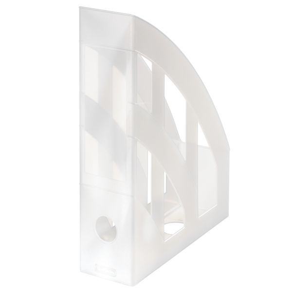 magazine file A4 classic Herlitz white translucent