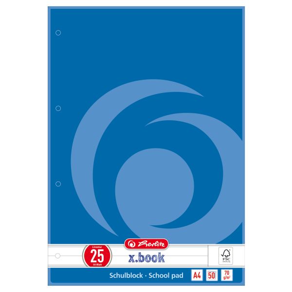 school pad A4 50 sheets FSC Mix no.25 1 design