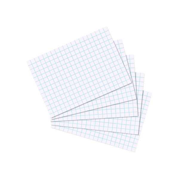 index card A7 squared white 100 pieces