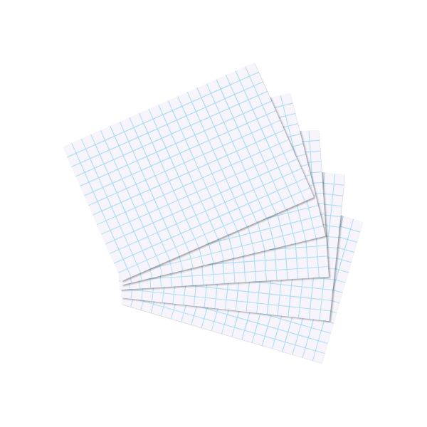 index card A7 squared white 100 pieces