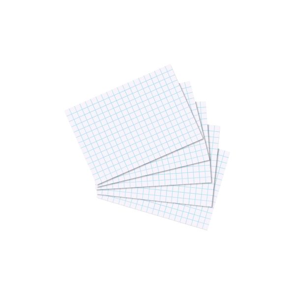 index card A8 squared white 100 pieces