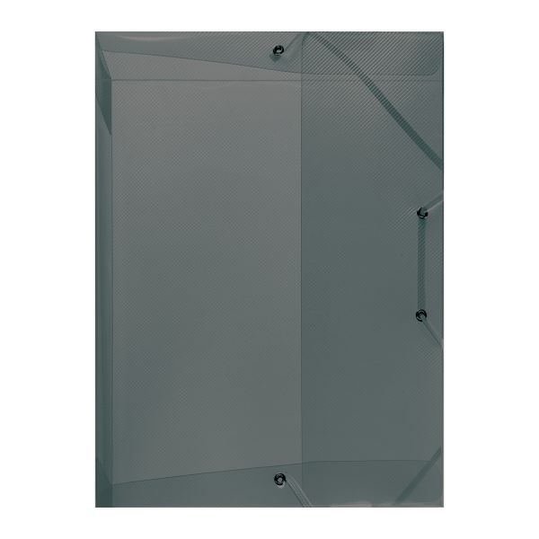 file box A4 polypropylene translucent grey 2,5cm