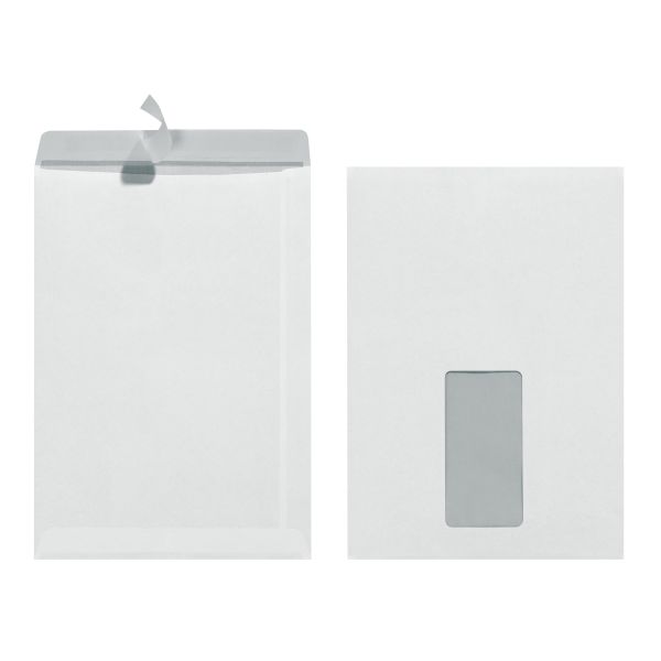 mailing bag C5 90g peel and seal with window white 25 pieces