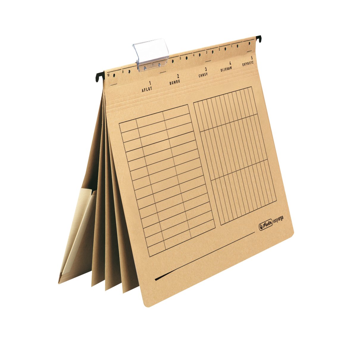 hanging file A4 UNIREG multi fastener buff - Herlitz