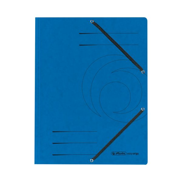 3-flap file with elastics A4 Quality blue