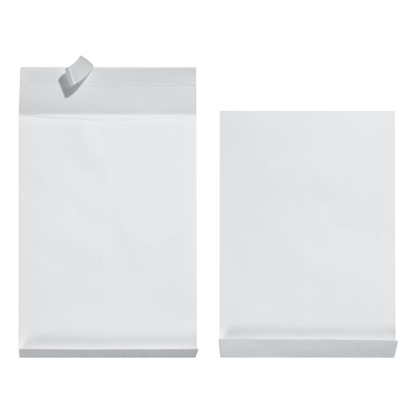 gusseted envelope B4 130g peel and seal 4cm side pleats white 10 pieces