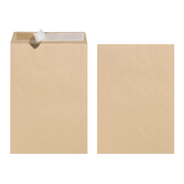 mailing bag C4 90g peel and seal brown 10 pieces