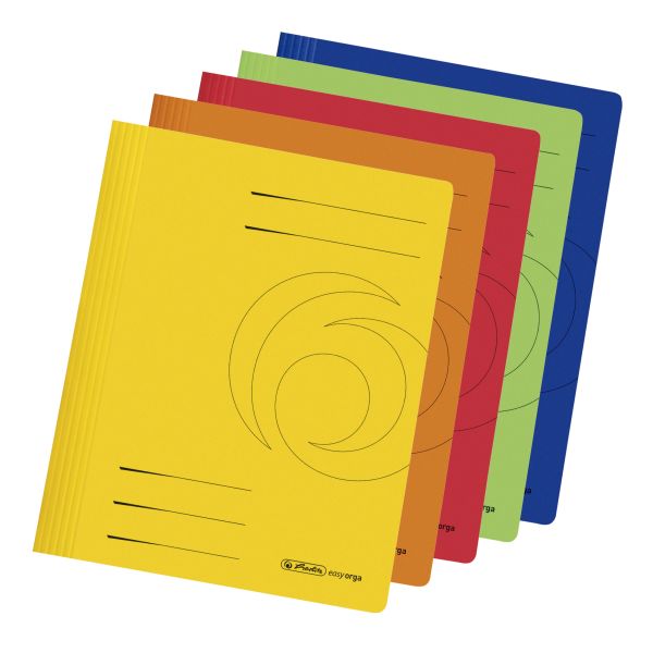 flat file A4 manilla folded assorted colours