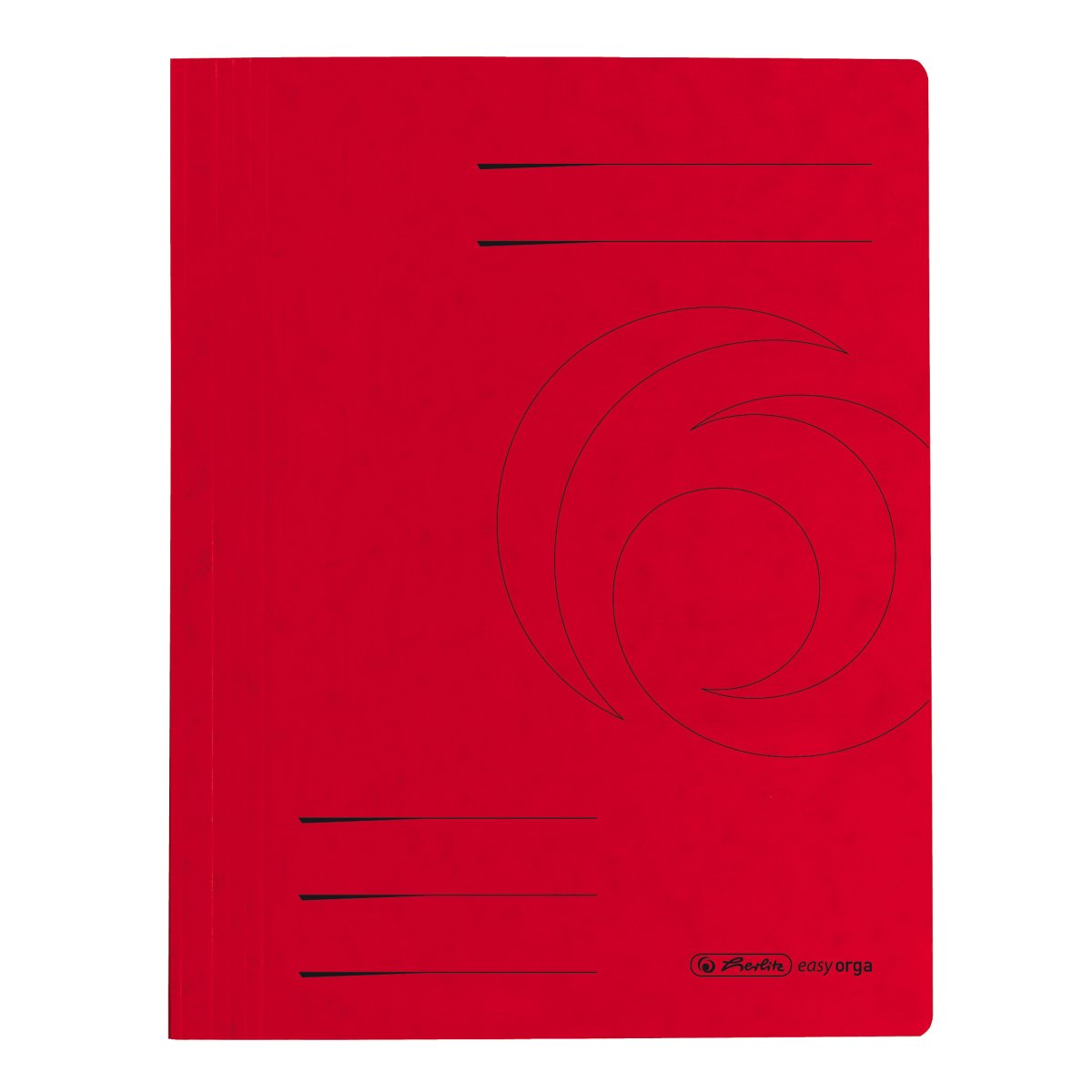 flat file A4 cardboard Quality red - Herlitz
