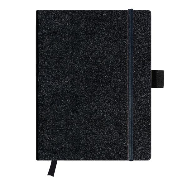 note book Classic tablet 96sheets squared black book ribbon expandable inner pocket my.book