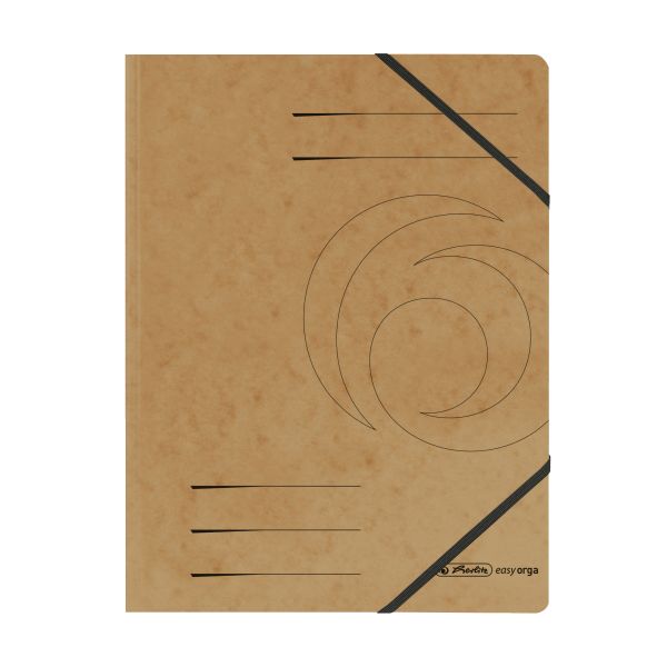 elastic folder Quality A4 brown