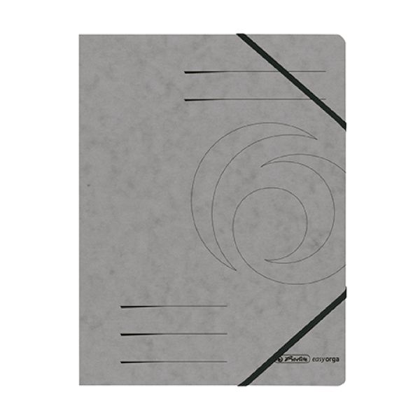 elastic folder Quality A4 dark grey